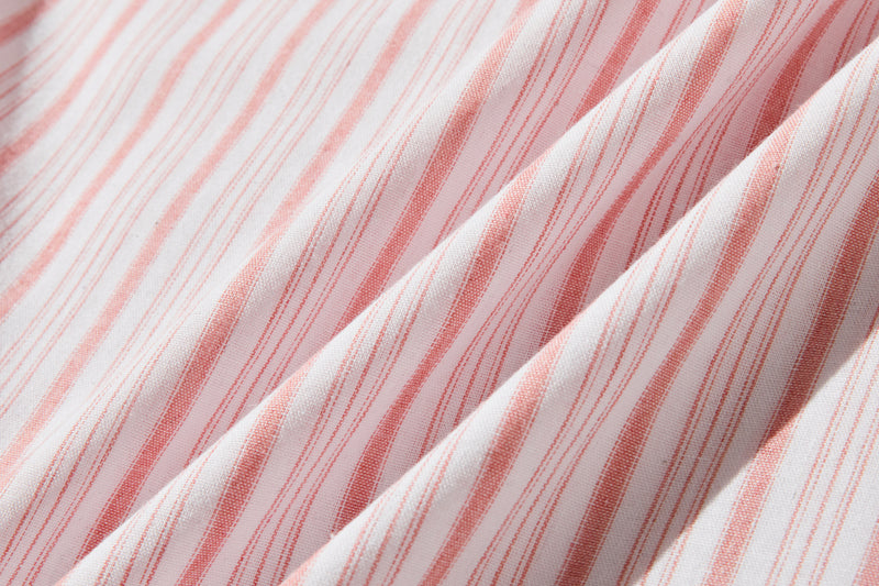 きれいめな雰囲気が魅力のストライプチュニック　長袖ブラウス　　250413