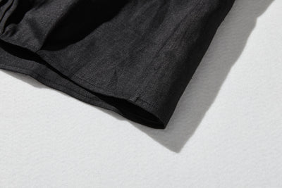 様々なシーンで活躍する万能アイテム　ピンタック入り　リネンシャツブラウス　250412