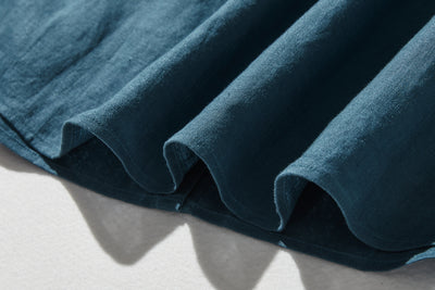 シンプルコーデに立体感と華やぎを添える一枚 フランチリネン 100％　長袖ブラウス　　250815