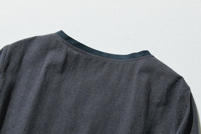 快適でお洒落！コットンリネンワンピース　5分袖　ベルト付き　　240518