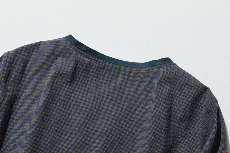 快適でお洒落！コットンリネンワンピース　5分袖　ベルト付き　　240518