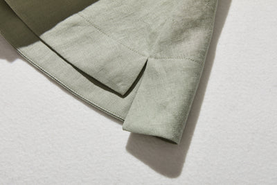 夏に嬉しい通気性◎ 上質リネンの半袖シャツ 羽織りコーデにも　リネン100％　　 250513