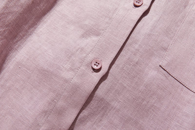 夏に嬉しい通気性◎ 上質リネンの半袖シャツ 羽織りコーデにも　リネン100％　　 250513