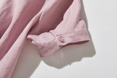 夏に嬉しい通気性◎ 上質リネンの半袖シャツ 羽織りコーデにも　リネン100％　　 250513