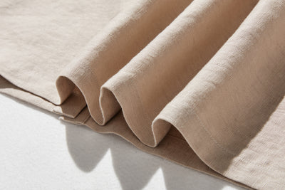 季節を超えて活躍する フレンチリネンの前開きシャツワンピース　　250409