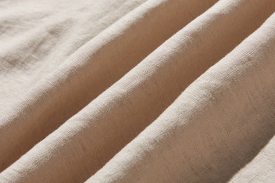 季節を超えて活躍する フレンチリネンの前開きシャツワンピース　　250409