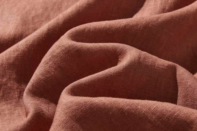 季節を超えて活躍する フレンチリネンの前開きシャツワンピース　　250409