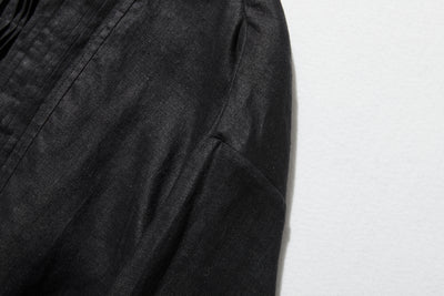 洗練された印象を叶える　大人のきれいめシャツブラウス 長袖ブラウス　リネン100％　250920