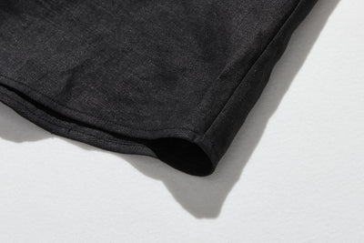 フリルデティールの立体裁断シャツ 　長袖　リネンシャツブラウス　　 250809