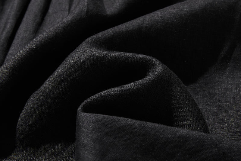 フリルデティールの立体裁断シャツ 　長袖　リネンシャツブラウス　　 250809