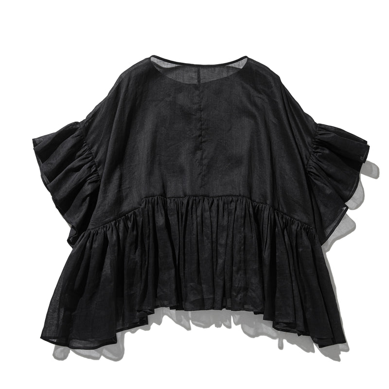 ふんわりエアリーポトップ プルオーバータイプ 麻100％　　250709