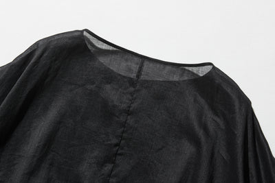 ふんわりエアリーポトップ プルオーバータイプ 麻100％　　250709