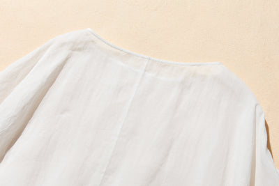 ふんわりエアリーポトップ プルオーバータイプ 麻100％　　250709