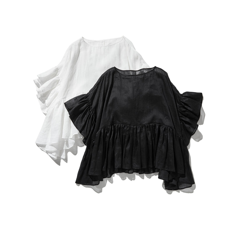 ふんわりエアリーポトップ プルオーバータイプ 麻100％　　250709