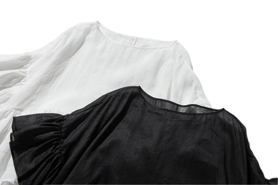 ふんわりエアリーポトップ プルオーバータイプ 麻100％　　250709