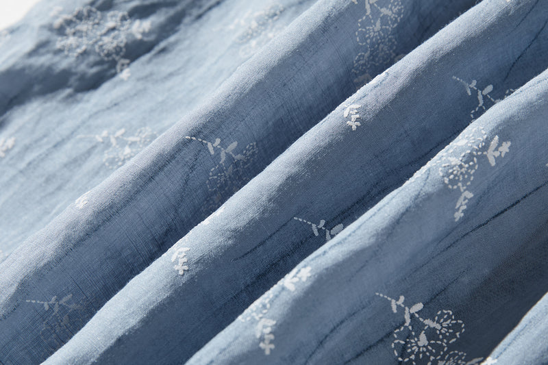 「きちんと感」と「リラックス感」の絶妙なバランス 7分袖ブラウス　麻100％　　250604