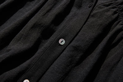 ナチュラルテイストの綿麻シャツブラウス 長袖ブラウス　250420