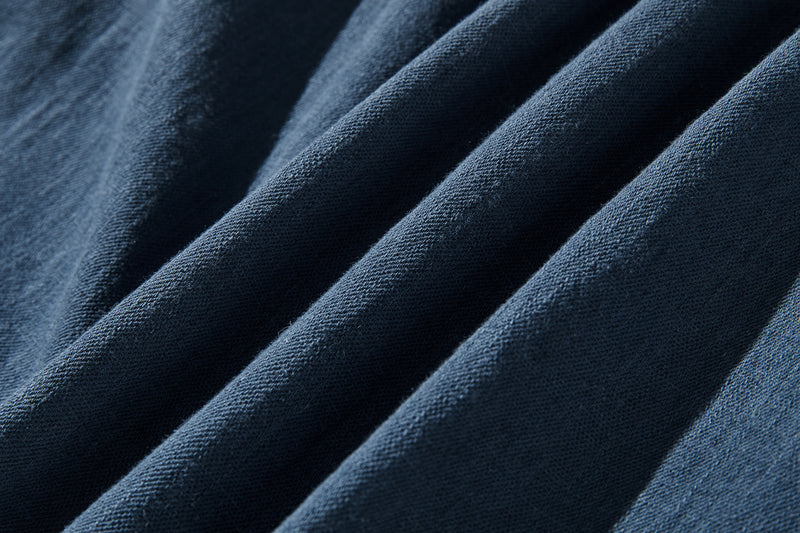 立体タックが美しい コットンリネン ルーズシルエットシャツ 　 250415