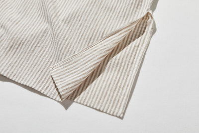 年中着回し可能　ストライプワンピース　コットンリネン 　チュニック 　 250417