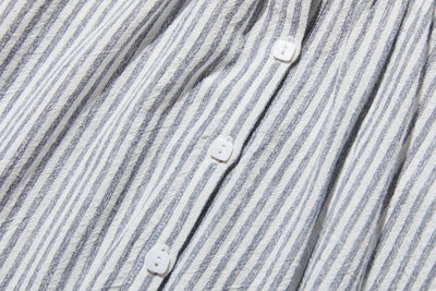 年中着回し可能　ストライプワンピース　コットンリネン 　チュニック 　 250417