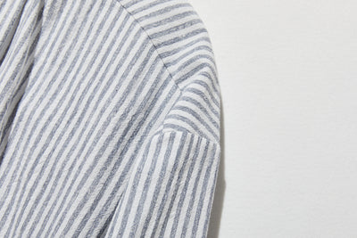 年中着回し可能　ストライプワンピース　コットンリネン 　チュニック 　 250417