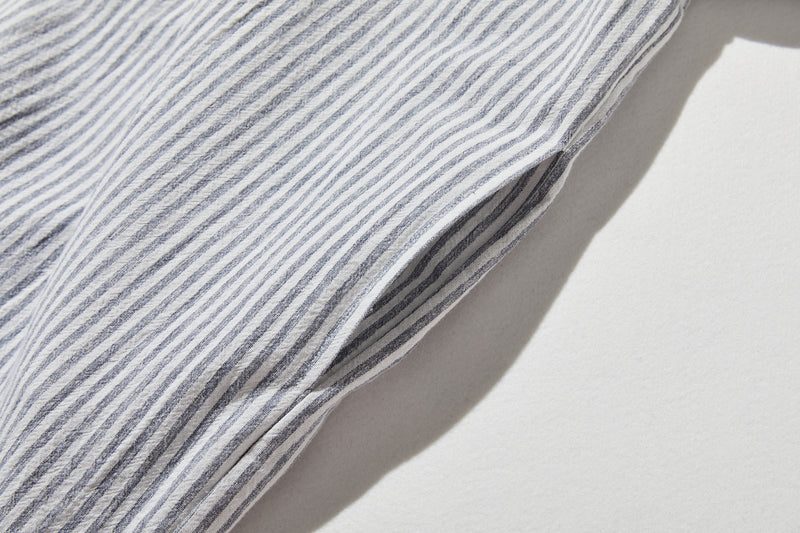 年中着回し可能　ストライプワンピース　コットンリネン 　チュニック 　 250417