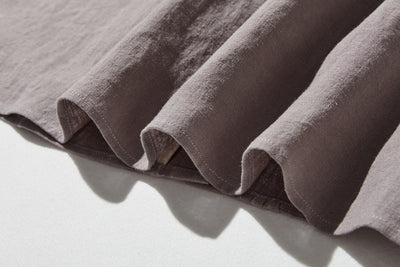 ふんわりアシンメトリー 麻100％カーディガン　長袖ブラウス　　250814