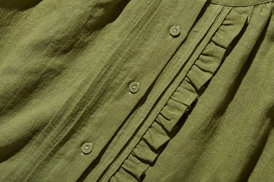 ふんわりアシンメトリー 麻100％カーディガン　長袖ブラウス　　250814