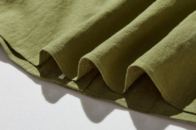 ふんわりアシンメトリー 麻100％カーディガン　長袖ブラウス　　250814