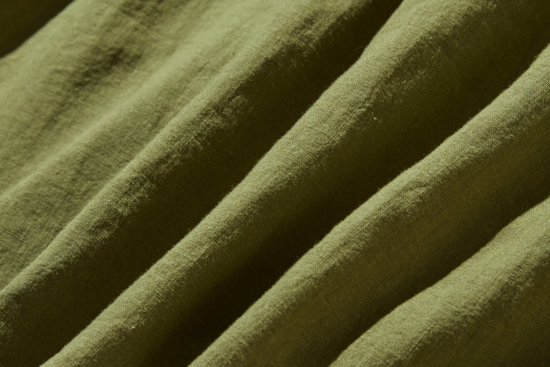 ふんわりアシンメトリー 麻100％カーディガン　長袖ブラウス　　250814