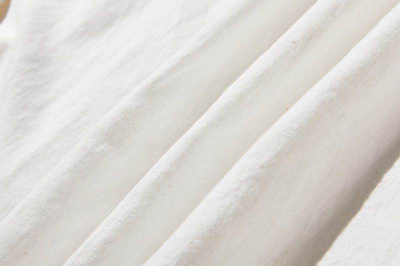 ふんわりアシンメトリー 麻100％カーディガン　長袖ブラウス　　250814