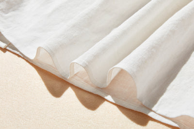 ふんわりアシンメトリー 麻100％カーディガン　長袖ブラウス　　250814