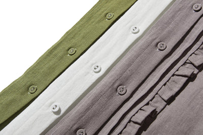 ふんわりアシンメトリー 麻100％カーディガン　長袖ブラウス　　250814