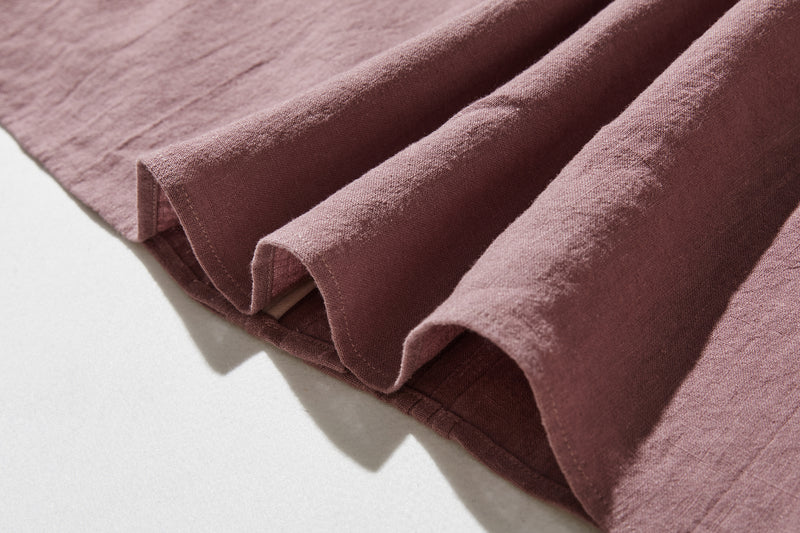 ふんわりアシンメトリー 麻100％カーディガン　長袖ブラウス　　250814