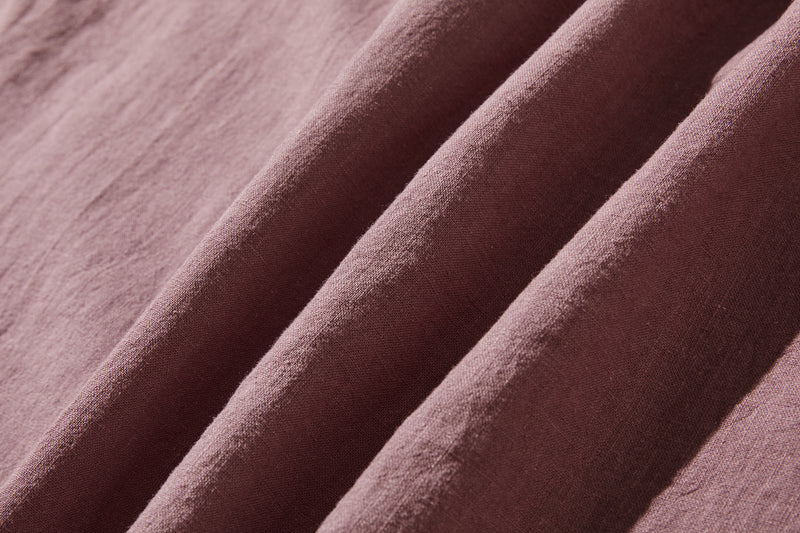 ふんわりアシンメトリー 麻100％カーディガン　長袖ブラウス　　250814