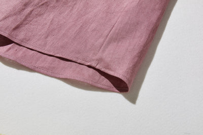 フリルデティールの立体裁断シャツ 　長袖　リネンシャツブラウス　　 250809