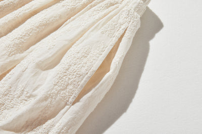 特別感のある　ふんわり広がるフラワー刺繍ロングスカート　裏地付き　ギャザースカート　250603