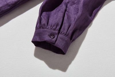 日常に彩りを添えるリネン シャツブラウス　長袖シャツ　リネン100％　　250813