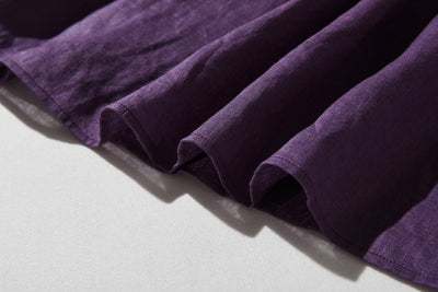 日常に彩りを添えるリネン シャツブラウス　長袖シャツ　リネン100％　　250813