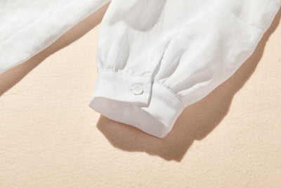 日常に彩りを添えるリネン シャツブラウス　長袖シャツ　リネン100％　　250813