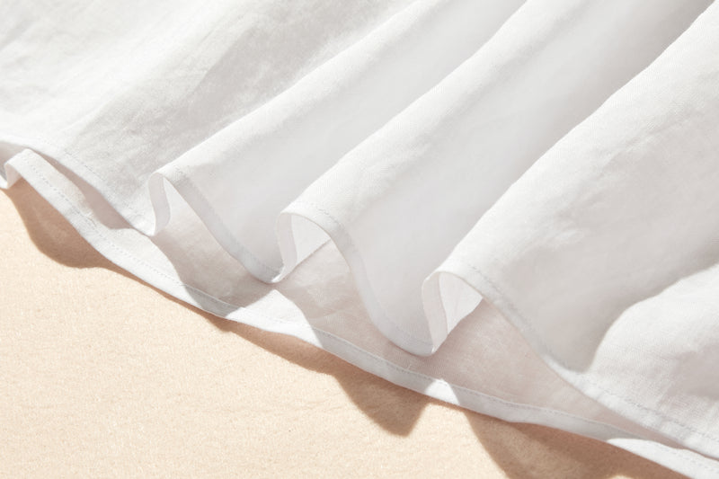 日常に彩りを添えるリネン シャツブラウス　長袖シャツ　リネン100％　　250813