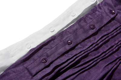 日常に彩りを添えるリネン シャツブラウス　長袖シャツ　リネン100％　　250813