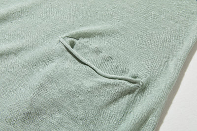 【特別価格】通年快適プルオーバー リネン100％　９分袖リネンニット　250508