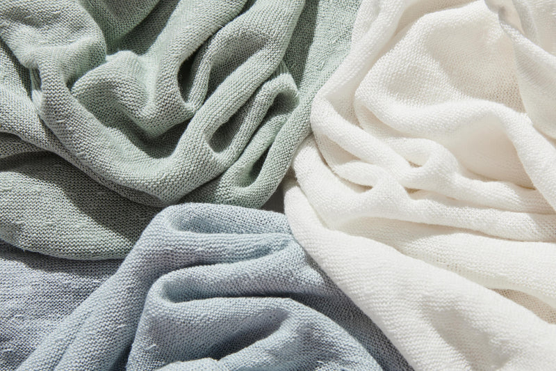 【特別価格】通年快適プルオーバー リネン100％　９分袖リネンニット　250508