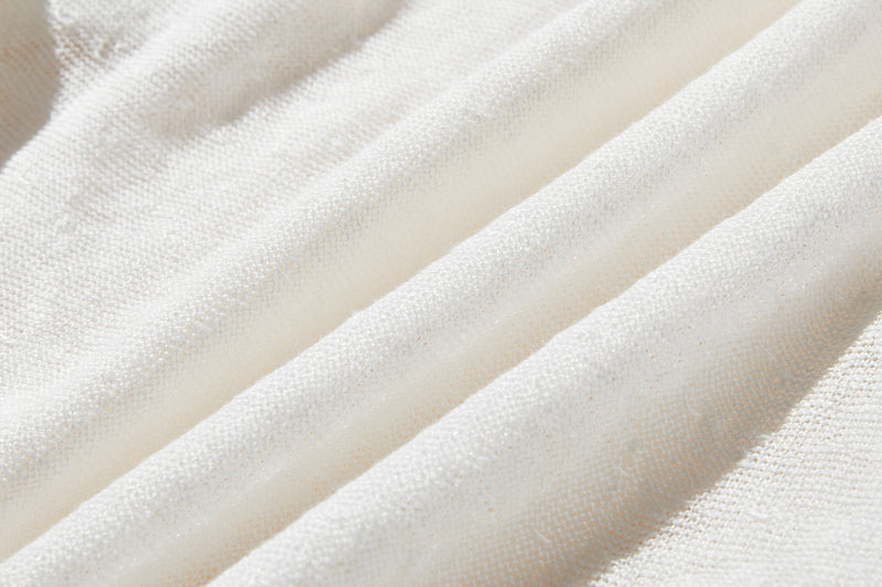 【特別価格】通年快適プルオーバー リネン100％　９分袖リネンニット　250508