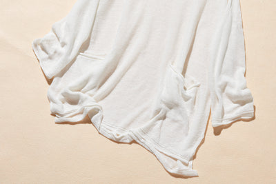 【特別価格】通年快適プルオーバー リネン100％　９分袖リネンニット　250508