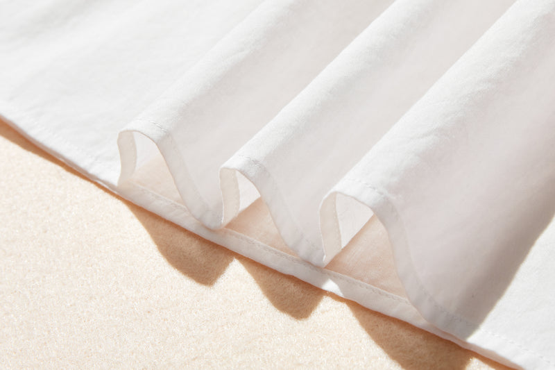 季節を超えて活躍する大人カジュアルな一枚  刺繍生地　長袖ブラウス　薄手　コットン　250504-1