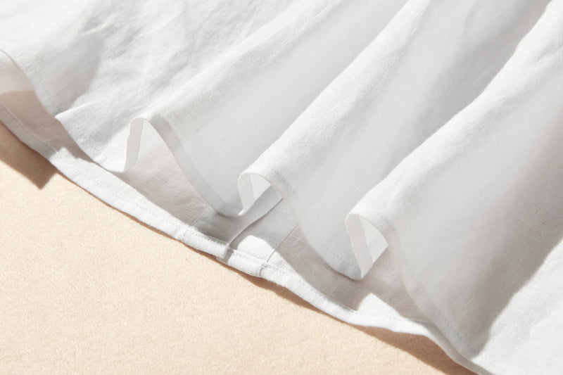 洗練された印象を叶える　大人のきれいめシャツブラウス 長袖ブラウス　リネン100％　250920