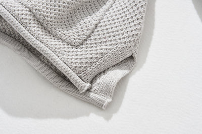 寬鬆的珠地網眼針織開襟衫，可隨意穿著 250203