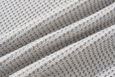 寬鬆的珠地網眼針織開襟衫，可隨意穿著 250203